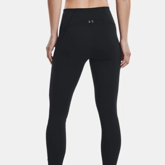 Women's Under Armour Crop Leggings- Black - Picture 1 of 5